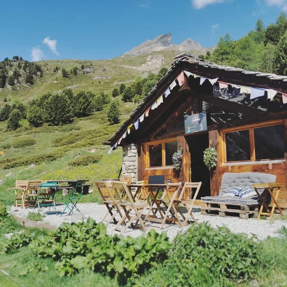 La Chotte, cabane d'altitude 2166m — team building Arolla, Val d'Hérens