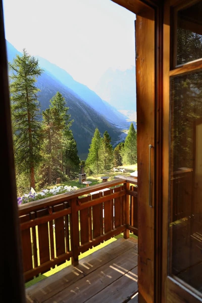 Balcon privé face au Mont-Collon