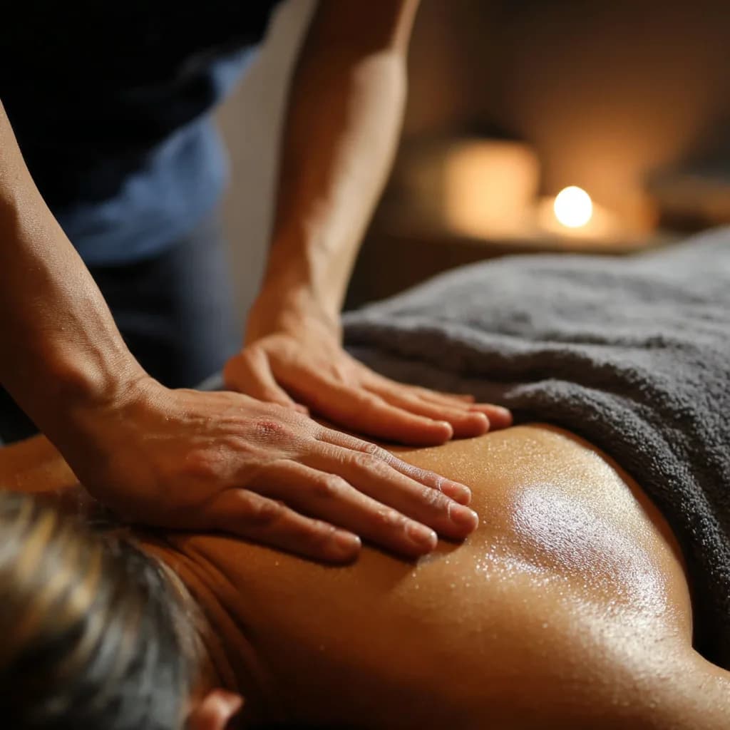 Massage à l'huile valaisanne au Grand Hôtel Kurhaus