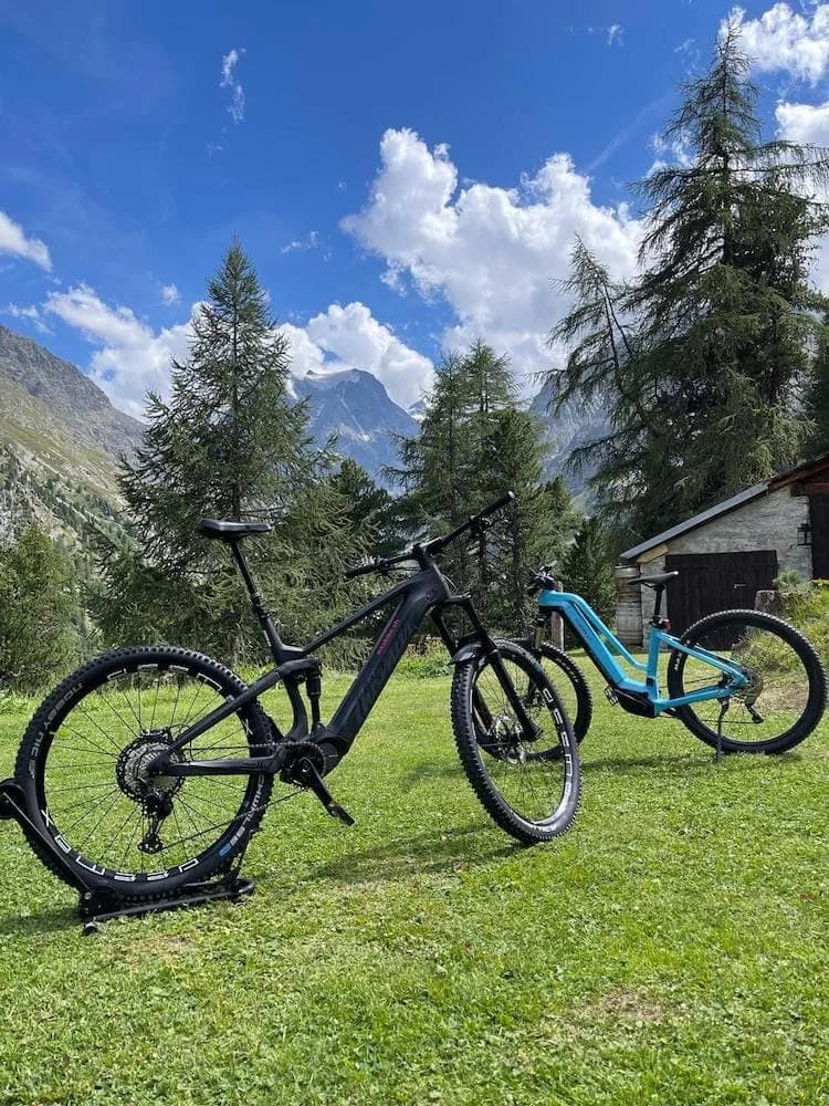 VTT électrique en montagne, Val d'Hérens